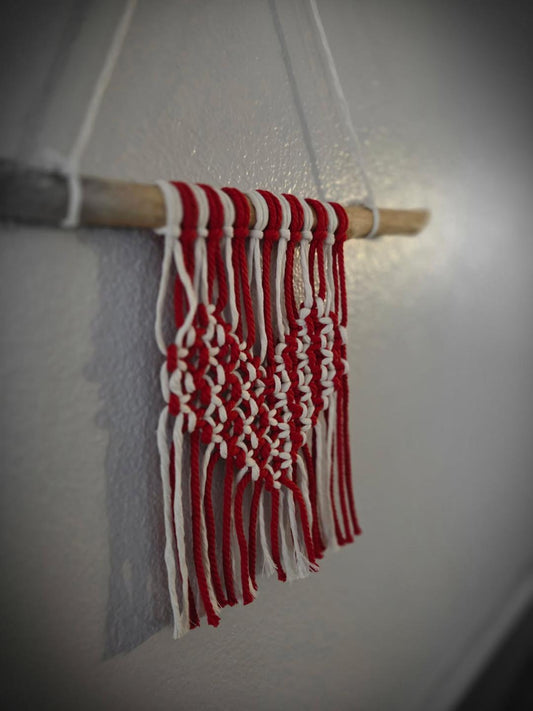Red & White Heart Wall Hanging