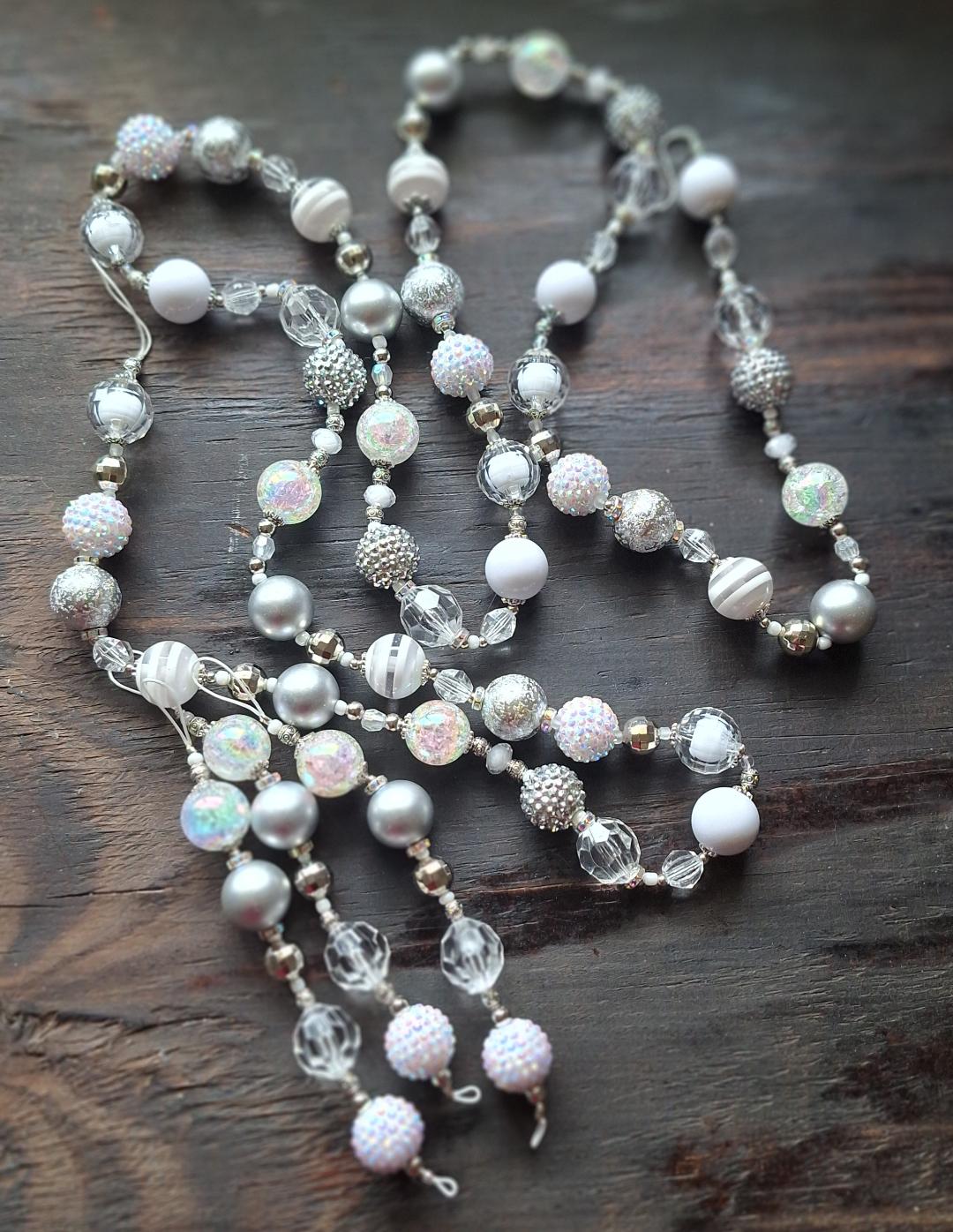 Beaded Crystal Garland sets with Icicles