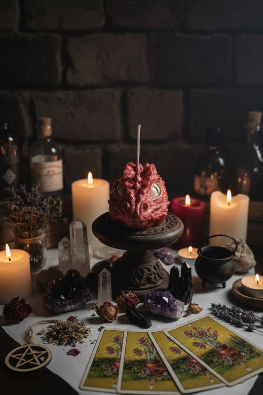 Satin Dragon Decorative Candles