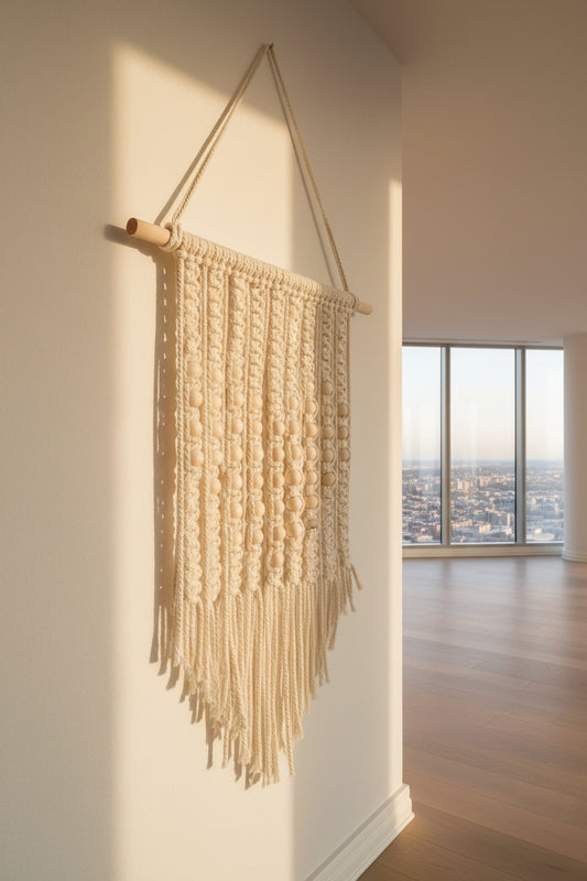 Beaded Heart wall hanging