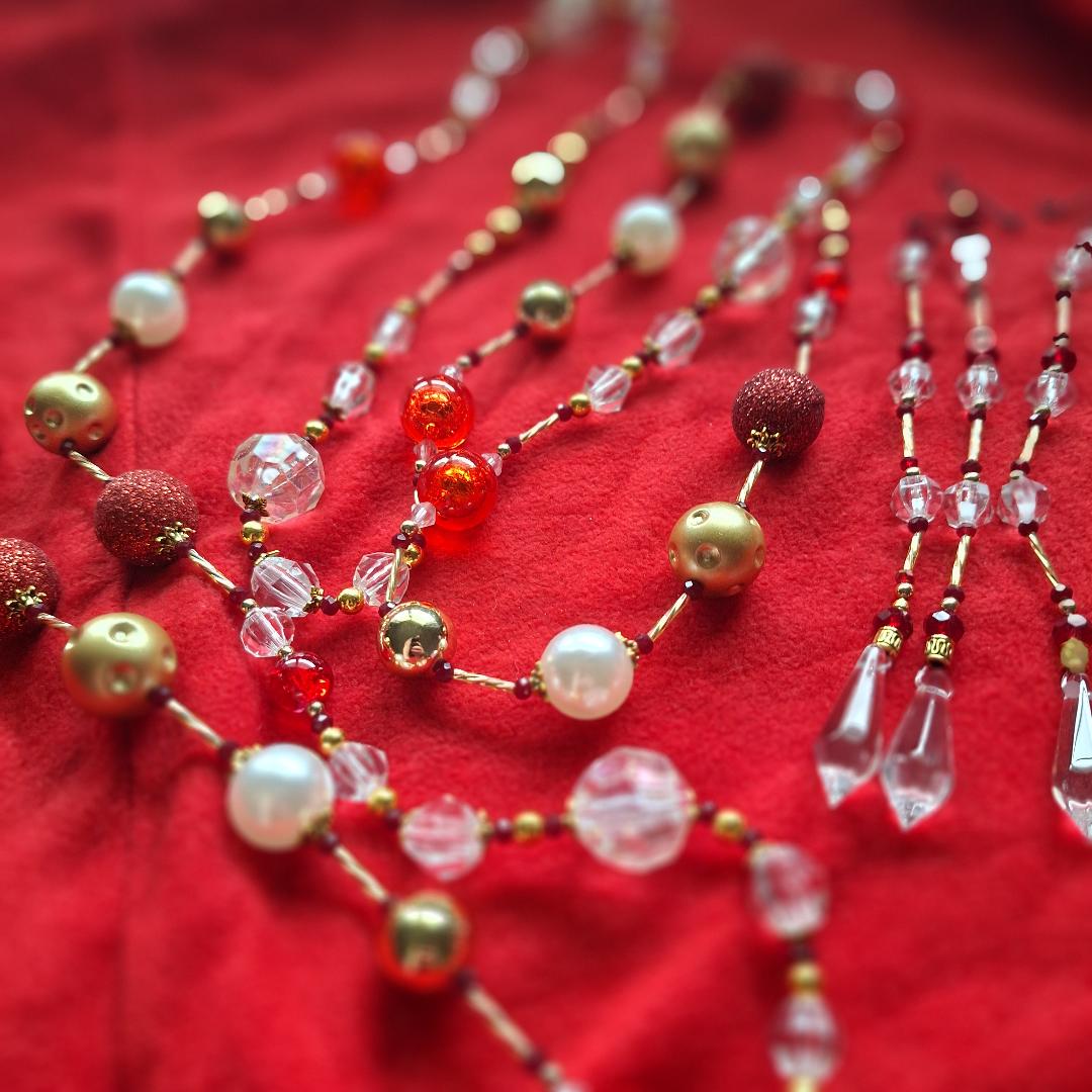 Beaded Crystal Garland sets with Icicles