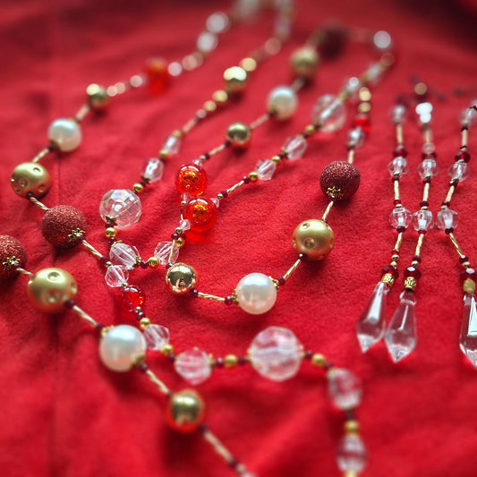Beaded Crystal Garland sets with Icicles