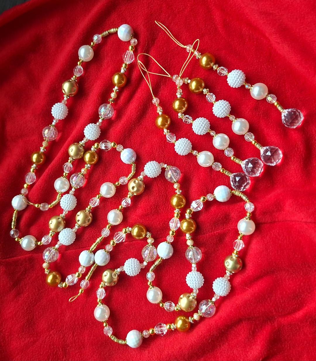 Beaded Crystal Garland sets with Icicles