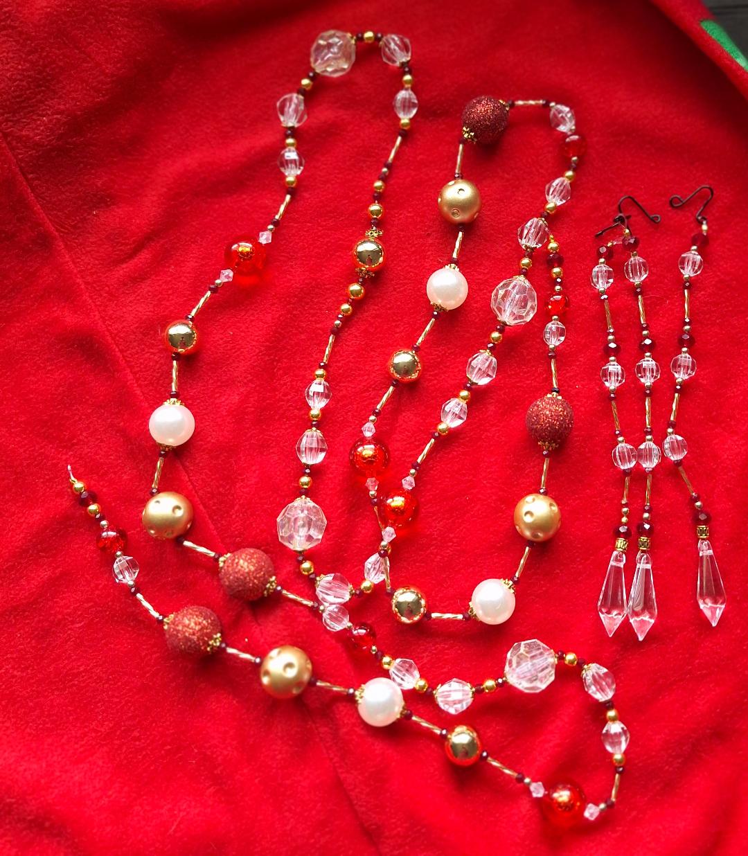 Beaded Crystal Garland sets with Icicles