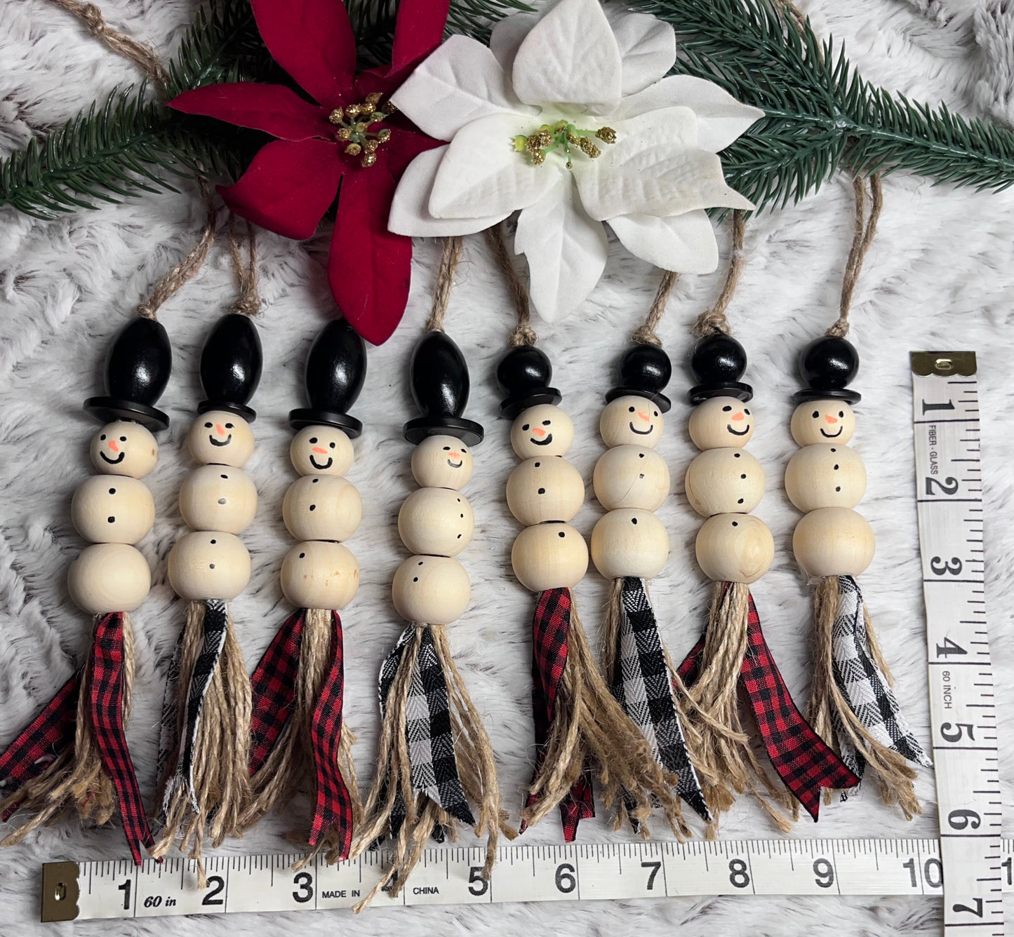 Hand Made Snowmen Ornaments