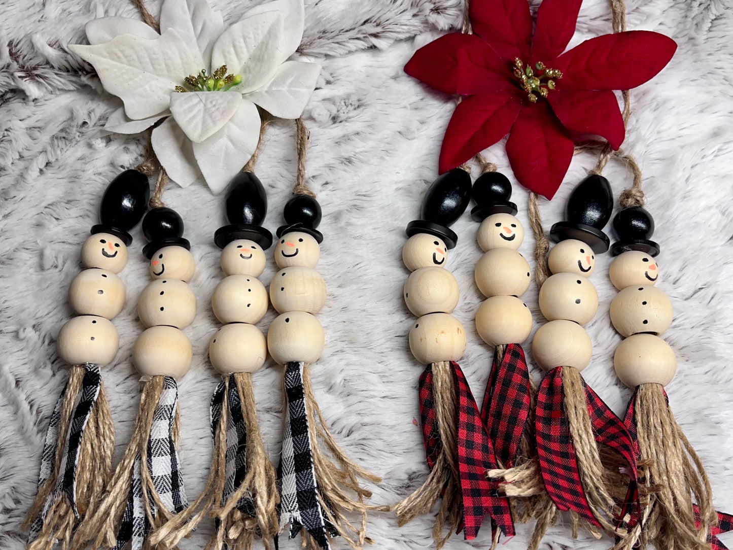 Hand Made Snowmen Ornaments
