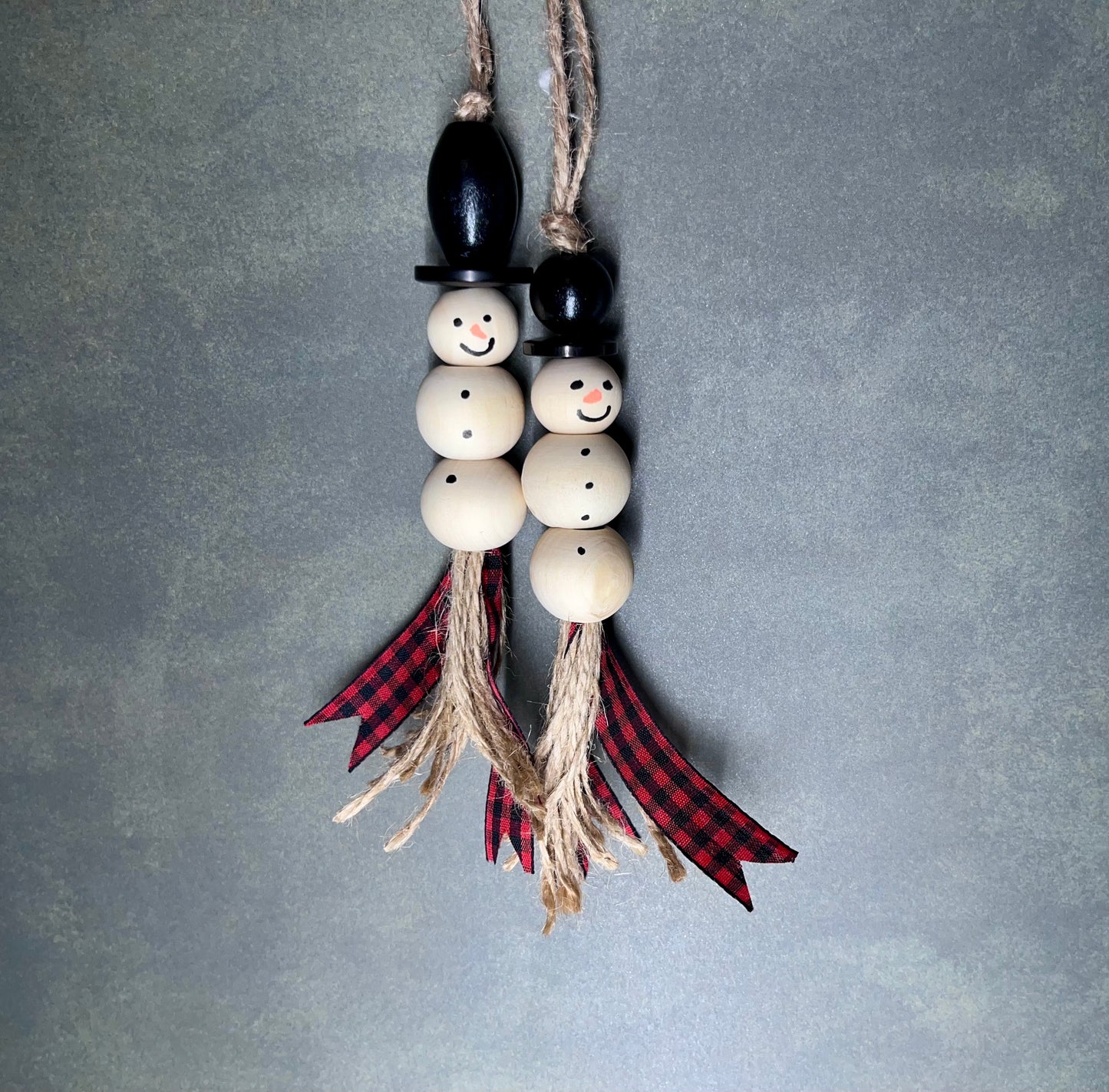 Hand Made Snowmen Ornaments