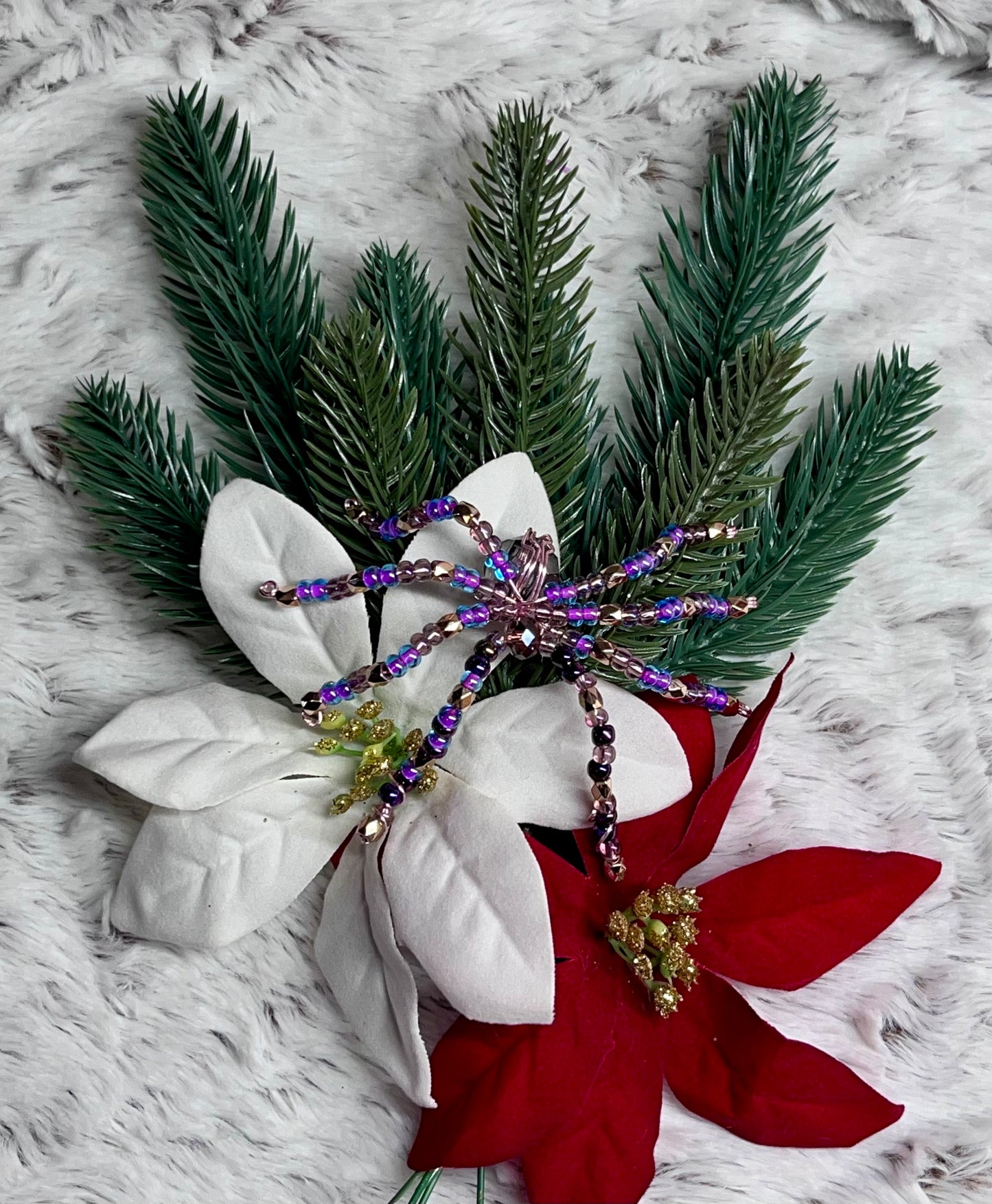 Christmas Beaded Spiders