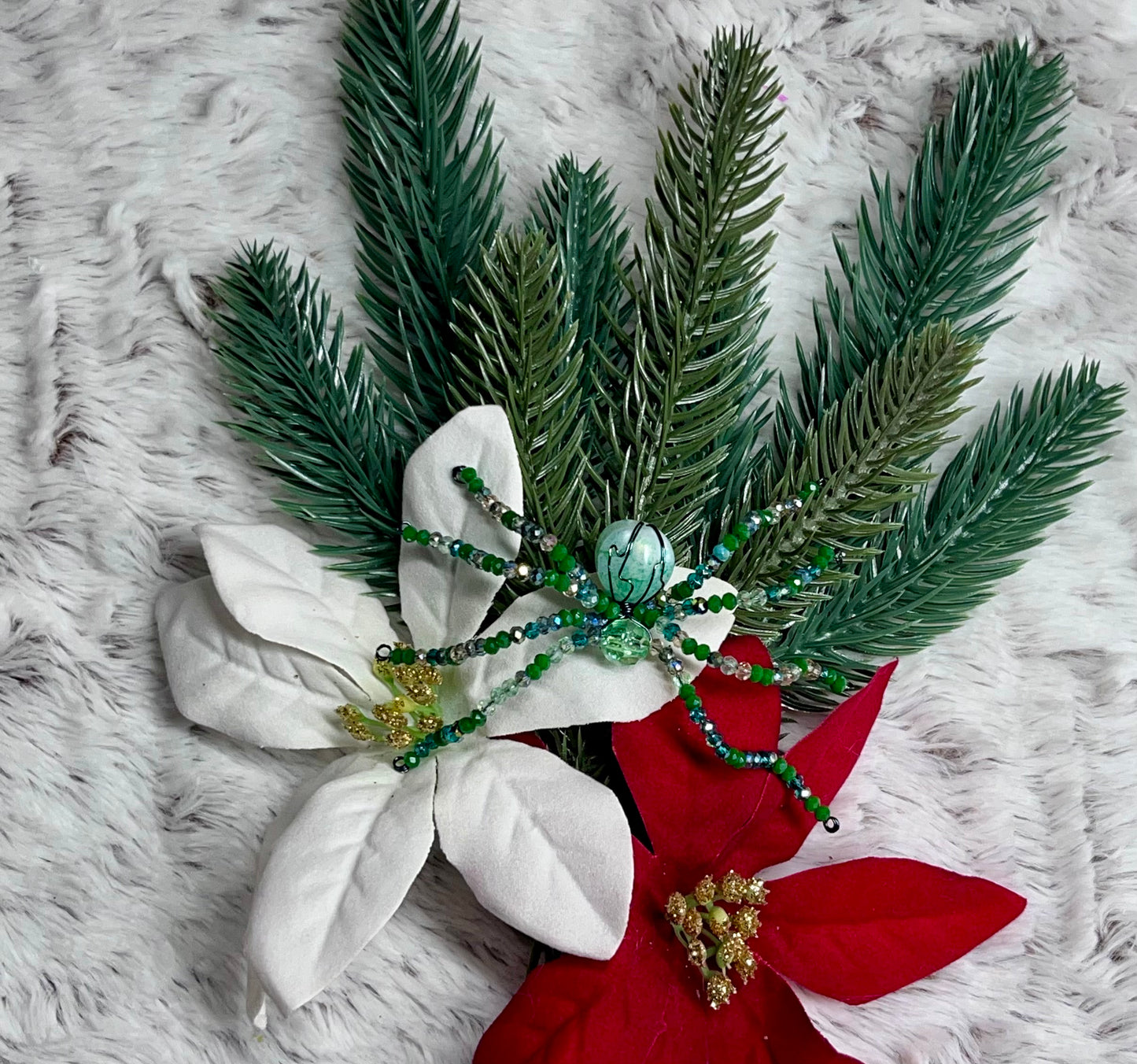 Christmas Beaded Spiders