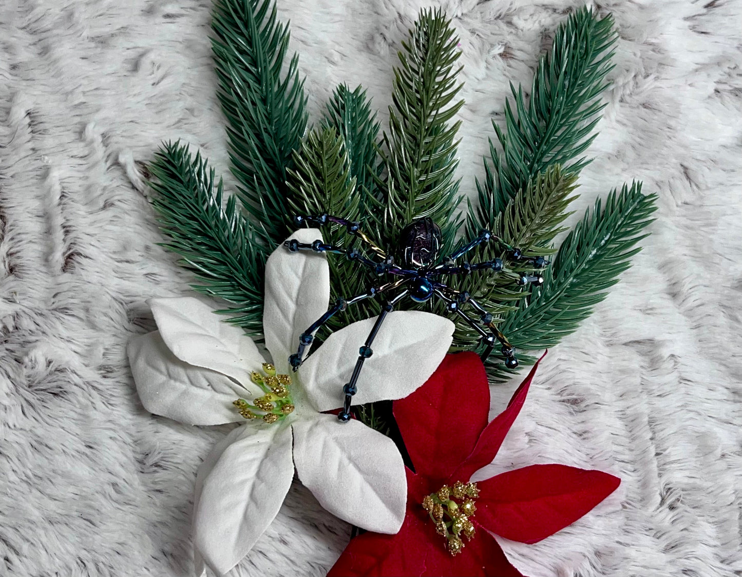 Christmas Beaded Spiders