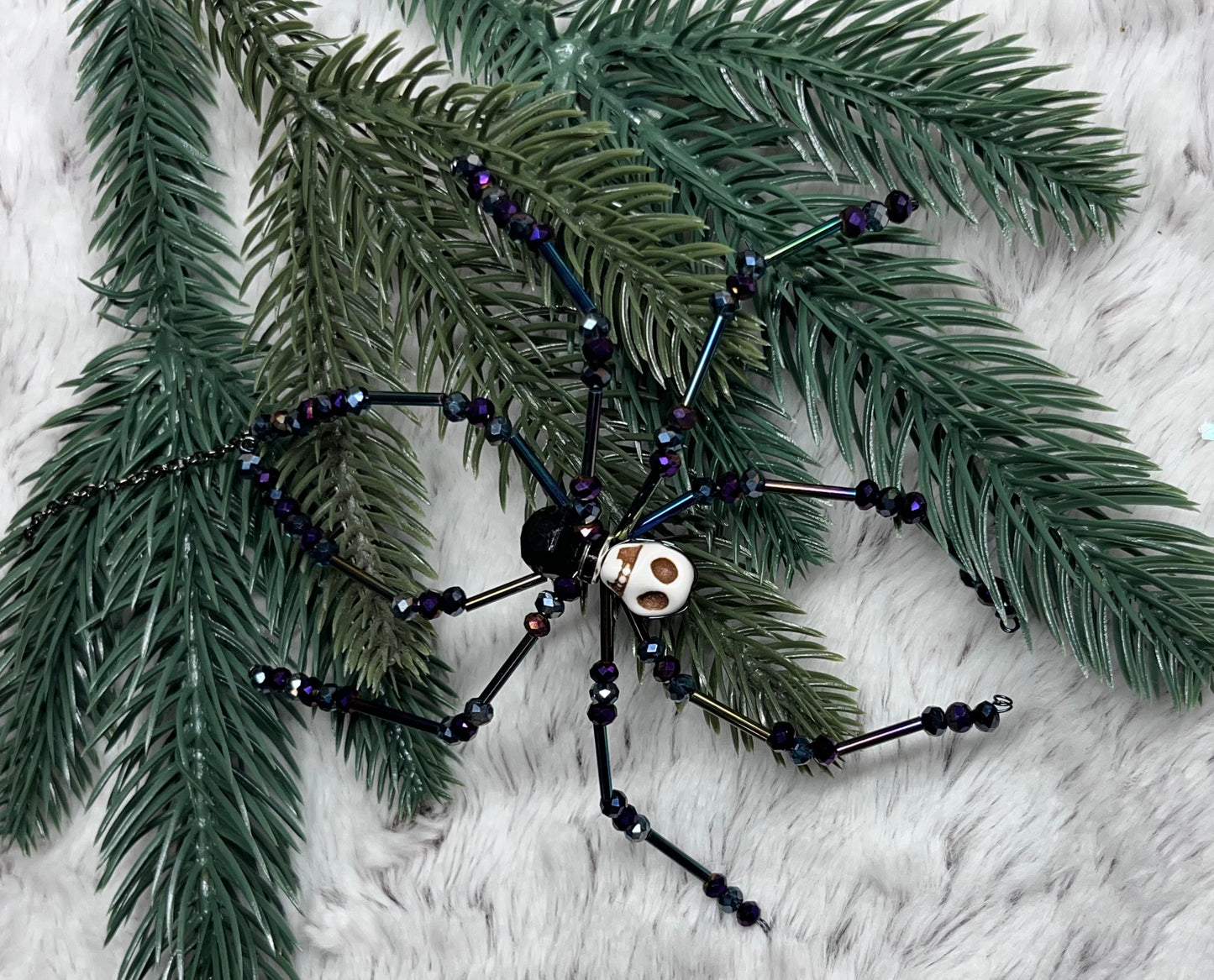 Christmas Beaded Spiders